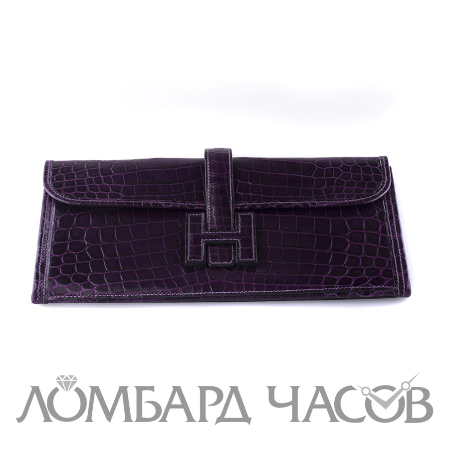 Аксессуар Hermes  клатч из кожи крокодила
