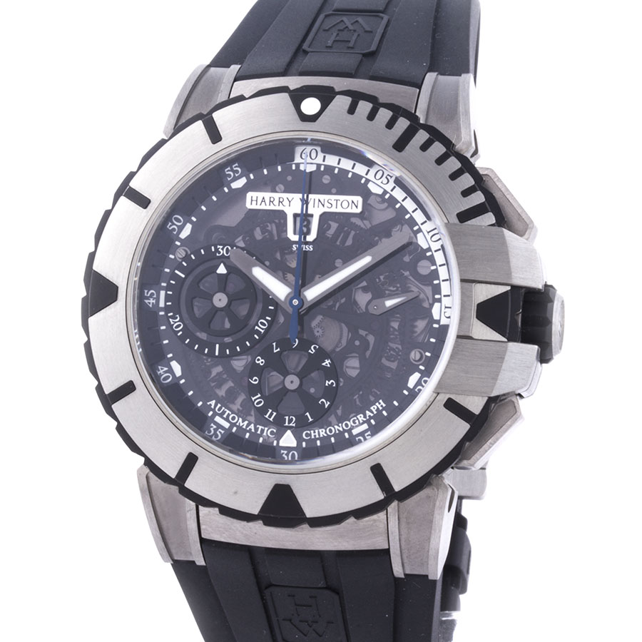Швейцарские часы Harry Winston  Ocean Sport Zalium Rubber