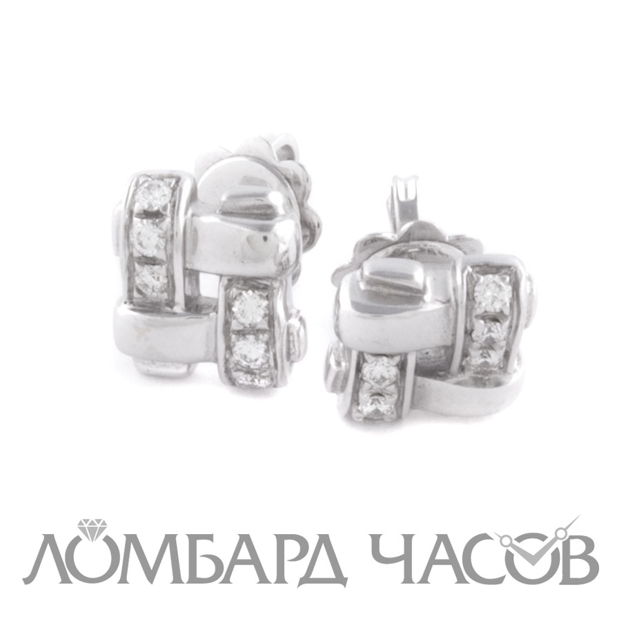 Ювелирное изделие Tiffany & Co  пусеты
с бриллиантами