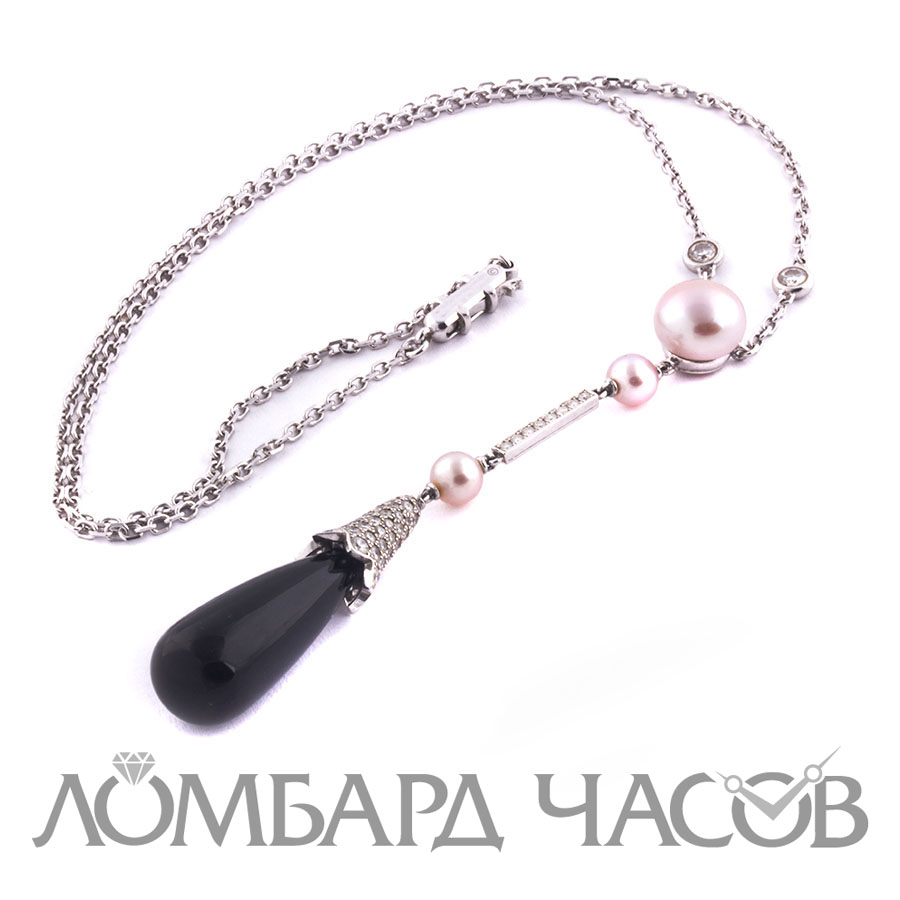 Ювелирное изделие Cartier  колье с жемчугом и бриллиантами
