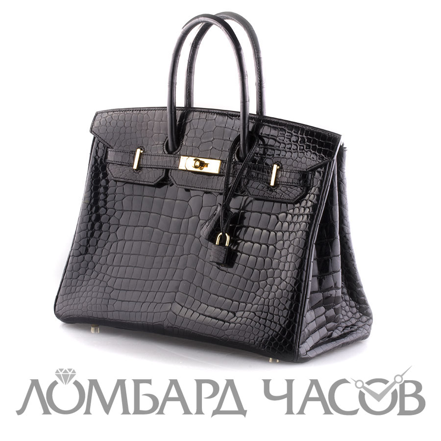 Hermes Braise Porosus Crocodile 35cm Birkin Bag with Gold Hardware 3346