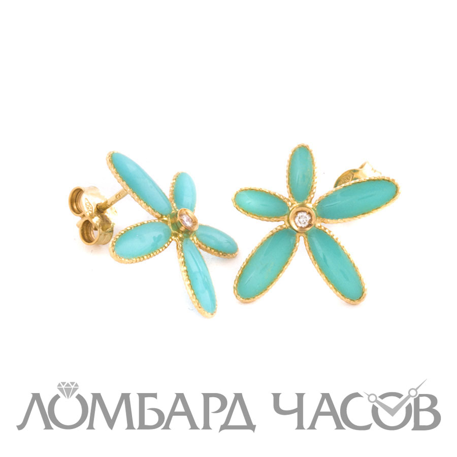 Ювелирное изделие Roberto Coin  серьги с эмалью