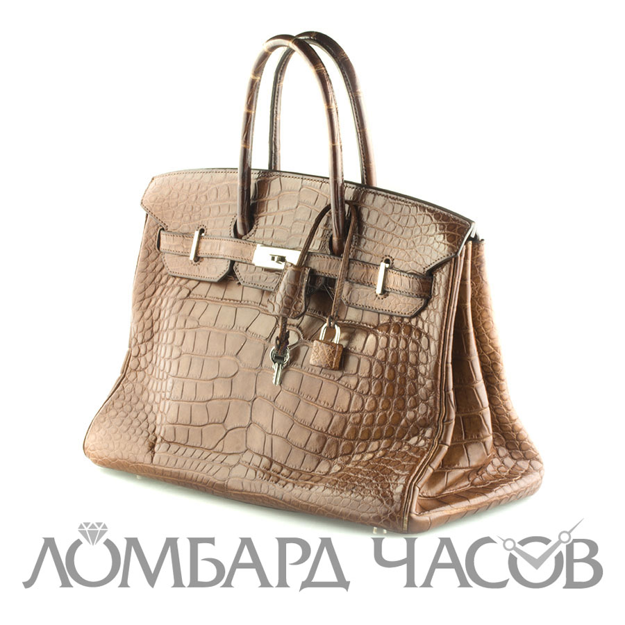 Аксессуар Hermes  Birkin 35cm Alligator Fauve Barenia Bag