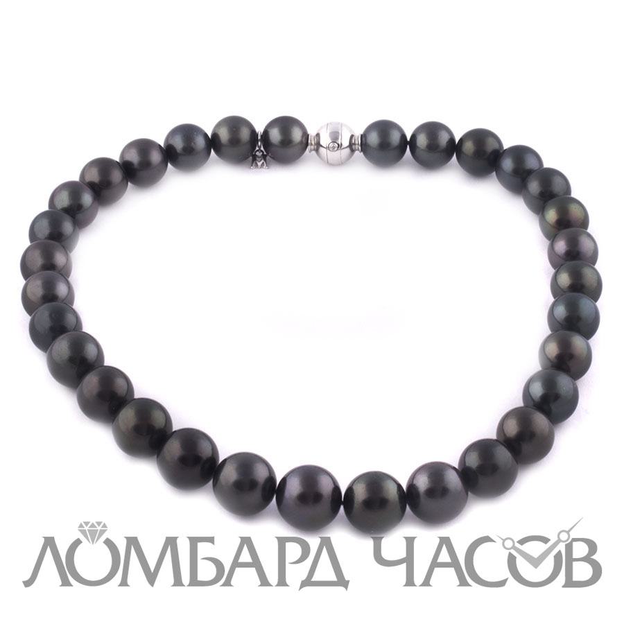 Ювелирное изделие Mikimoto  ожерелье из черного жемчуга