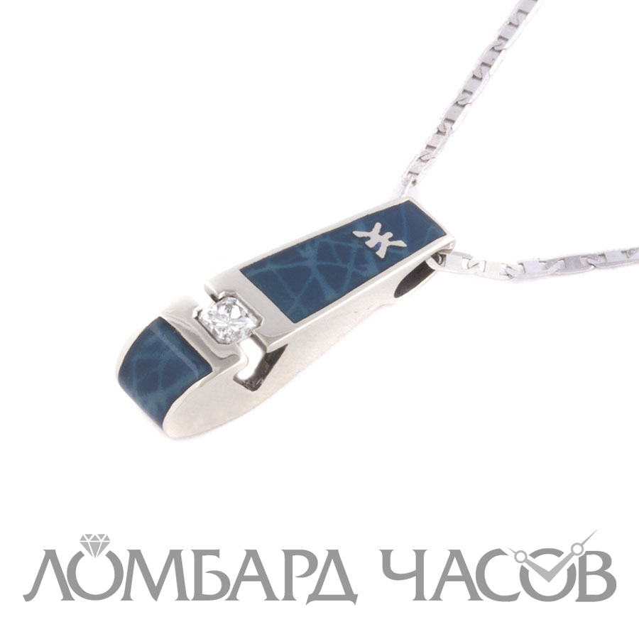 Ювелирное изделие Korloff  кулон с бриллиантом 0.18 ct. и эмалью