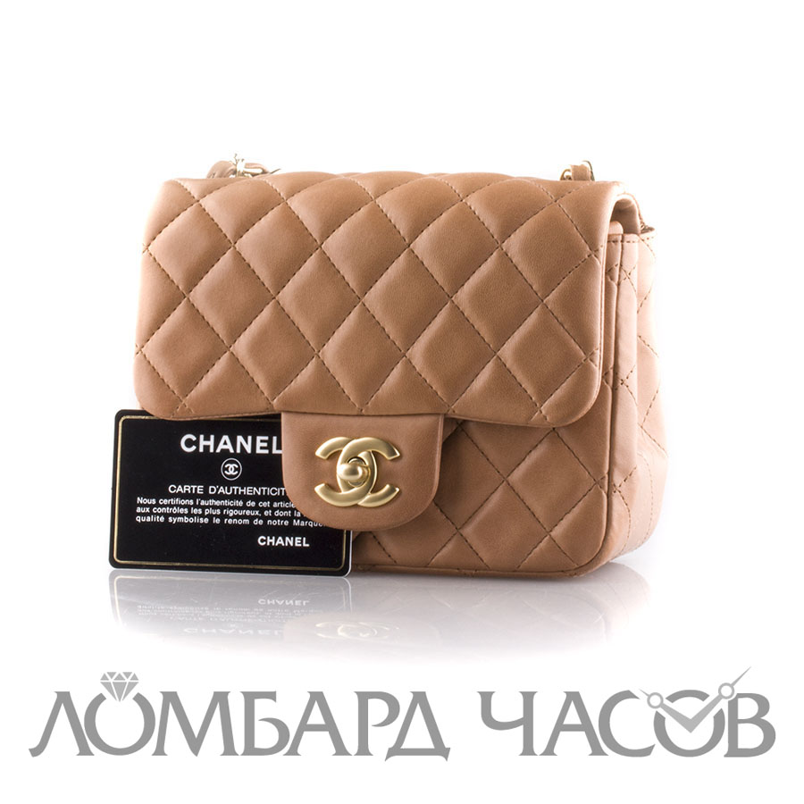Аксессуар Chanel  Beige Quilted Lambskin Vintage Mini Flap Bag