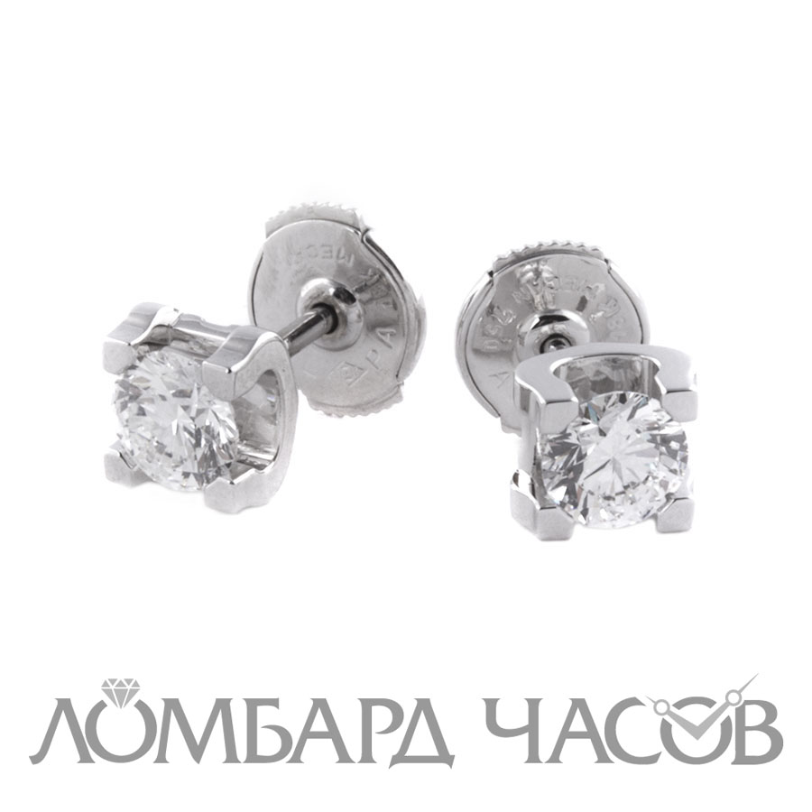 Ювелирное изделие Cartier  пусеты по 0.51 ct.