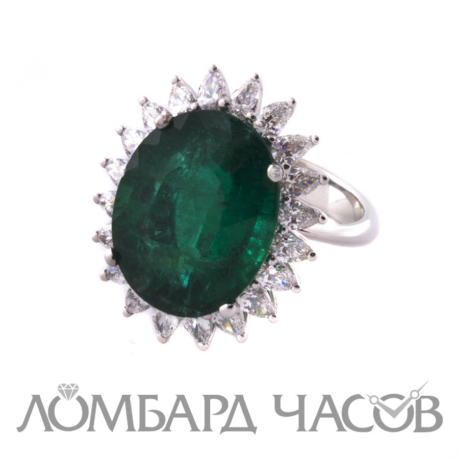 Ювелирное изделие No name Кольцо с изумрудом 10.90 ct