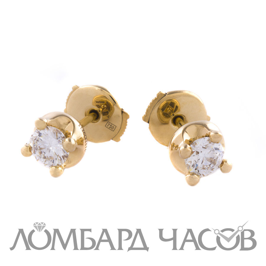 Ювелирное изделие Bvlgari  пусеты по 0.40 ct ( G / VS1 ) GIA