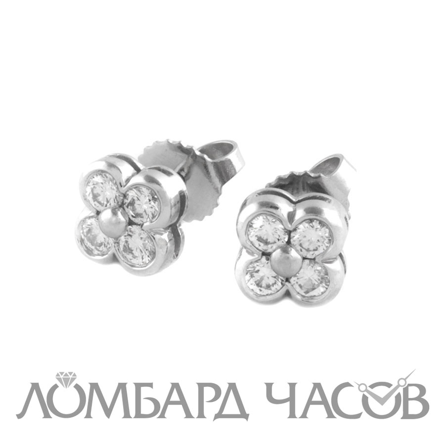 Ювелирное изделие Tiffany & Co  пусеты с бриллиантами