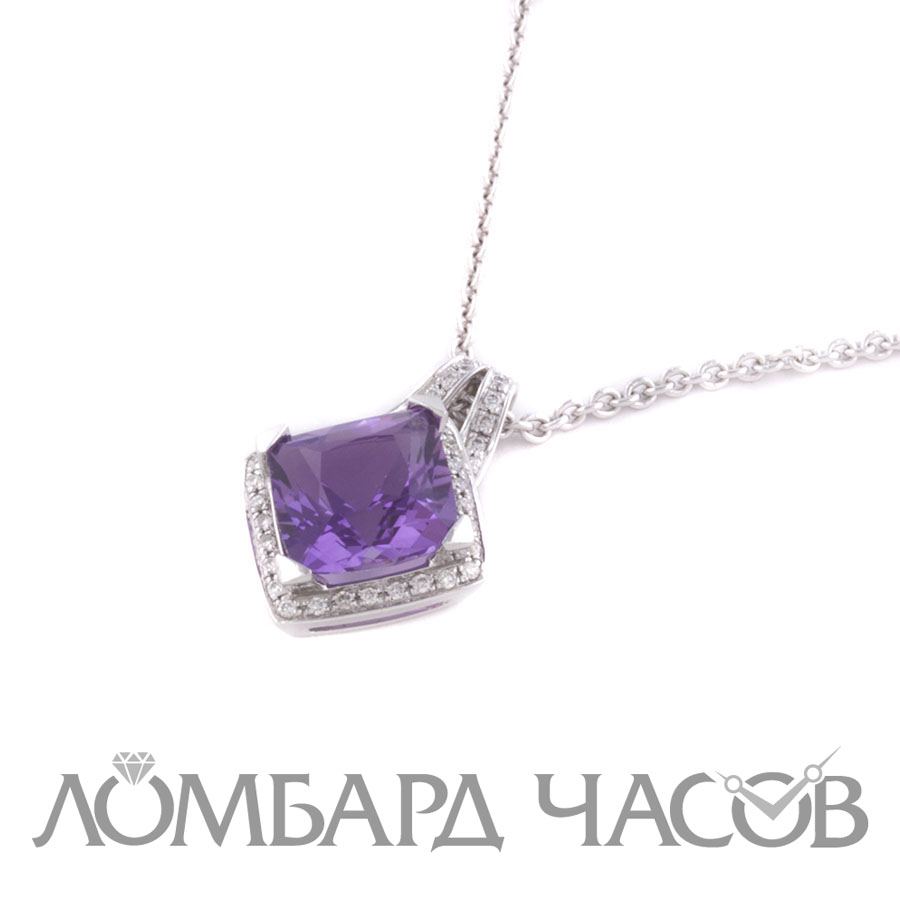 Ювелирное изделие Mauboussin  подвеска с аметистом и 
 бриллиантами