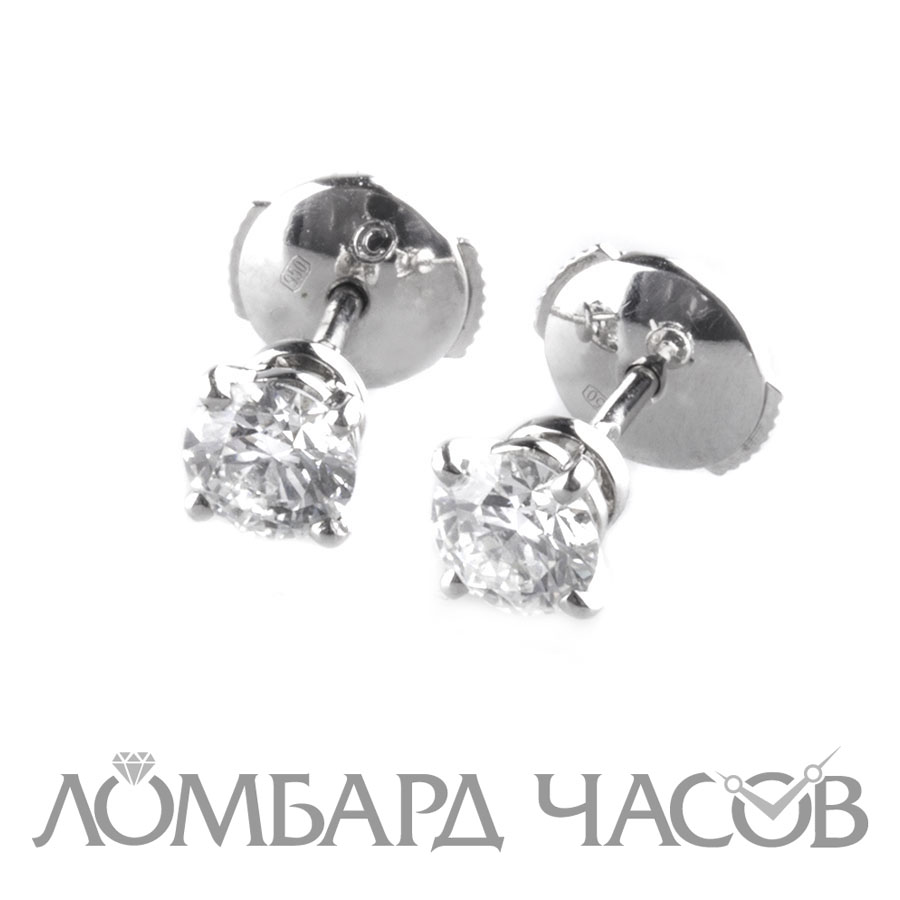 Ювелирное изделие Cartier  пусеты по 0.51 ct.