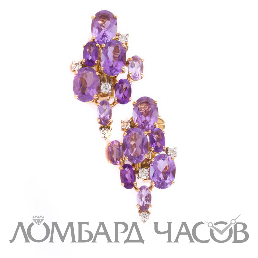 Ювелирное изделие Damiani  Vintage Earrings Ametist