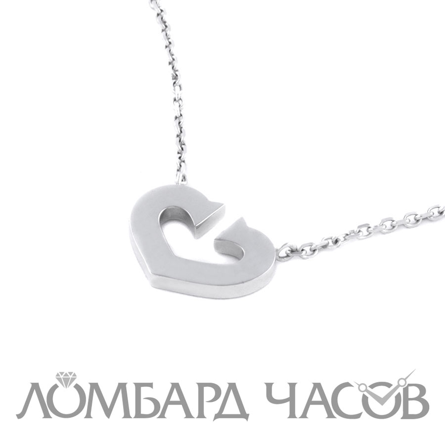 Ювелирное изделие Cartier  Symbols C Hearts necklace White gold