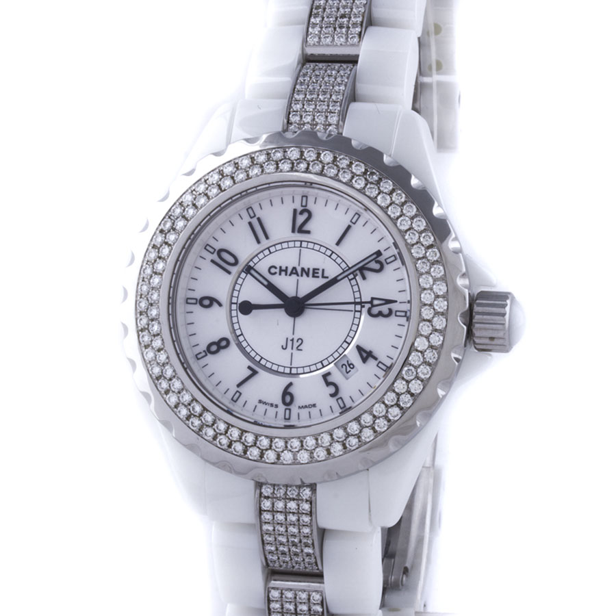 Швейцарские часы Chanel  J-12 Diamonds Bracelet H1420
