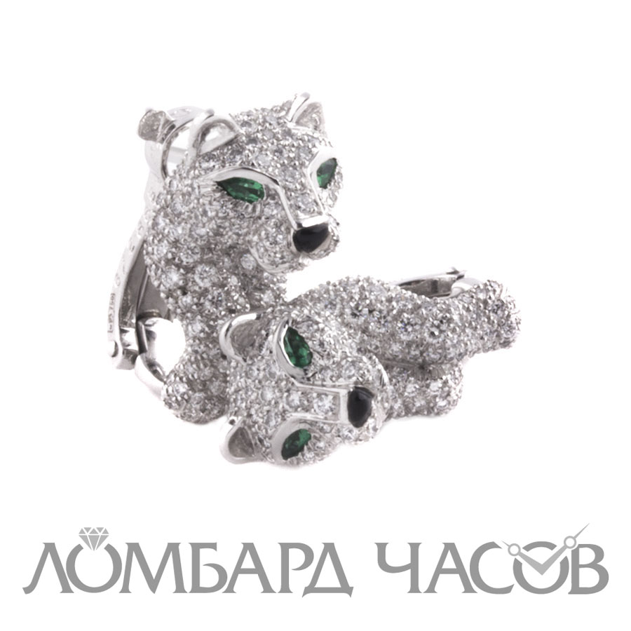 Ювелирное изделие Cartier  Panther PIKA White Gold earrings