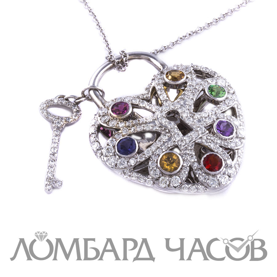 Ювелирное изделие Tiffany & Co  Filigree Heart with Key подвеска