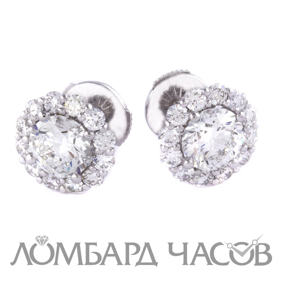 Ювелирное изделие No name Пусеты по 1,01ct