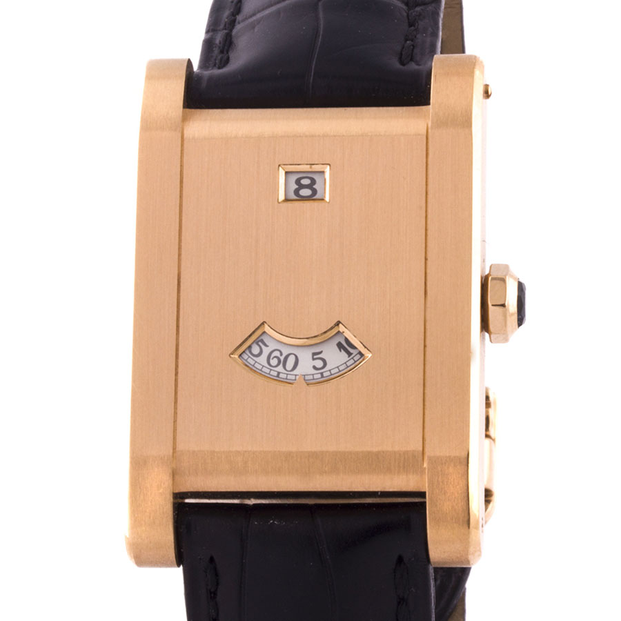 Швейцарские часы Cartier  Tank A. Guichet Jump Hour