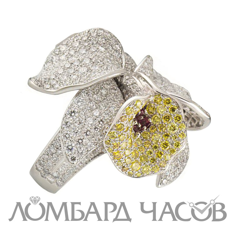 Кольцо Cartier  Caresse D Orchidees Diamond and Ruby