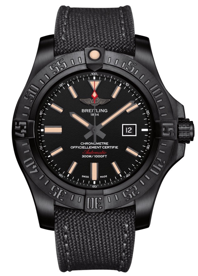 Швейцарские часы Breitling Avenger Blackbird 48мм