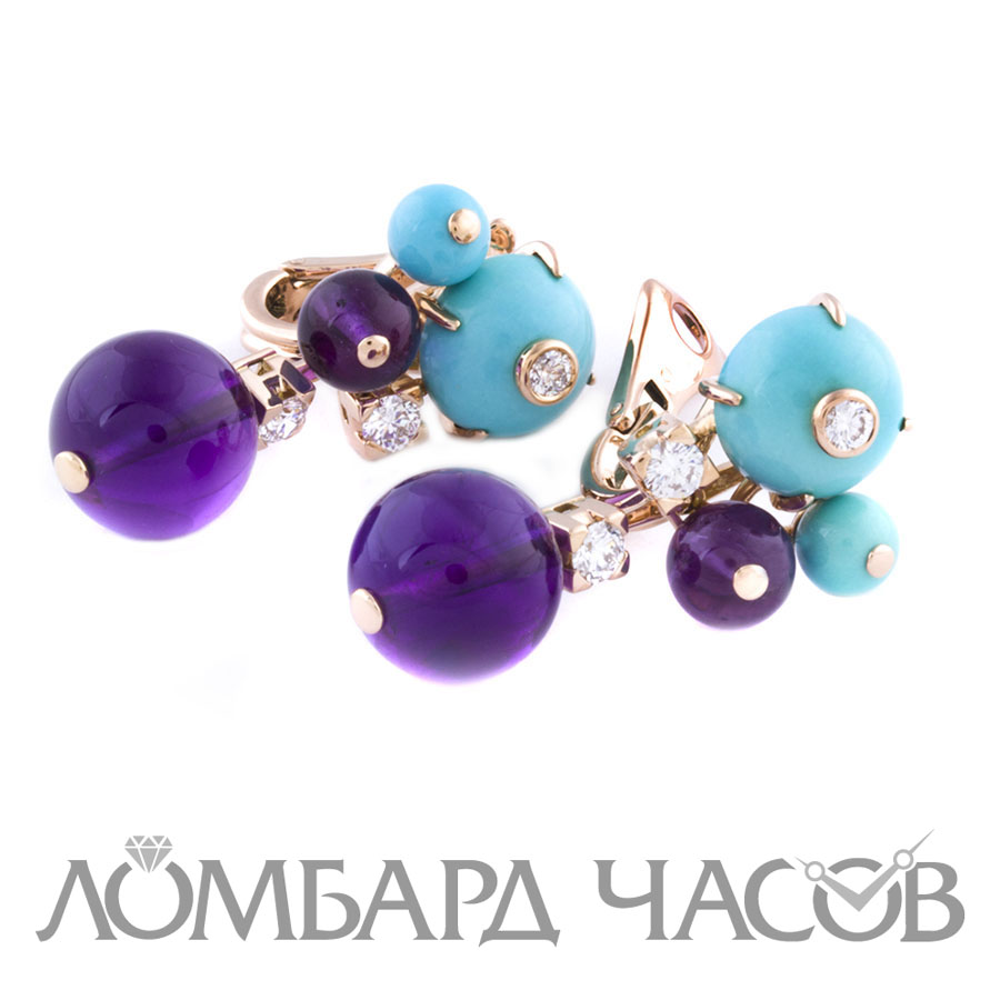 Серьги Cartier Delices De Goa Dore