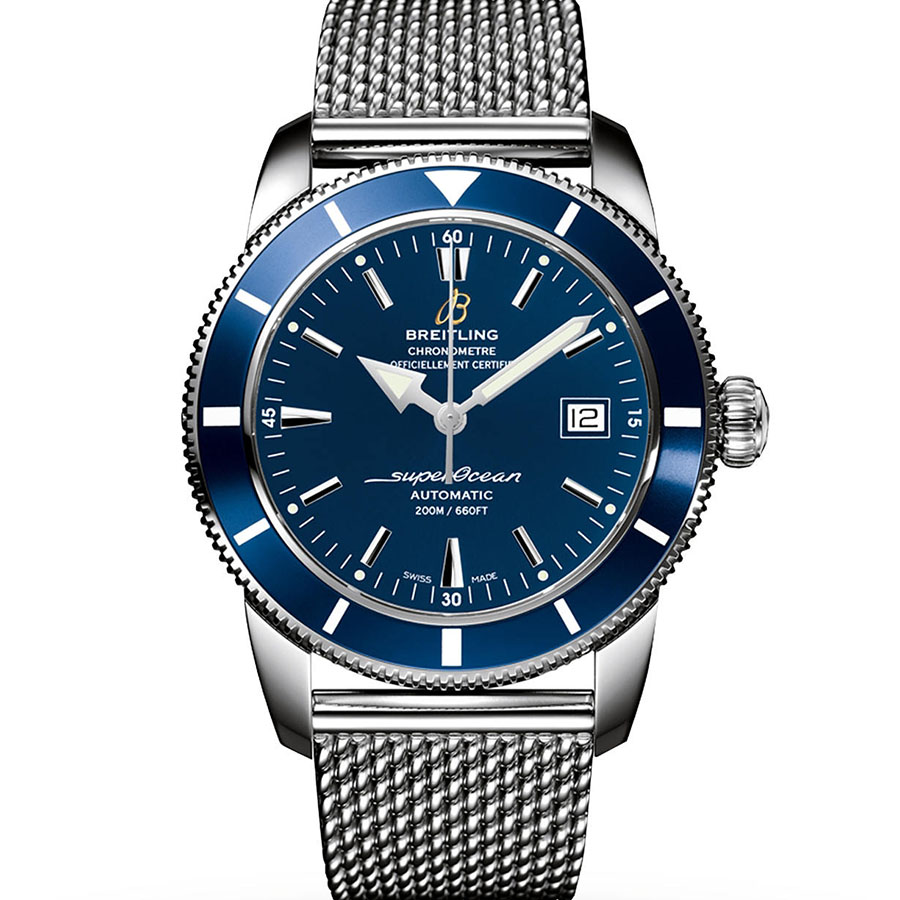 Швейцарские часы Breitling Superocean Blue Dial 42mm