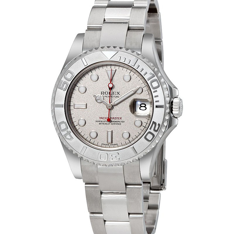 Швейцарские часы Rolex Yacht-Master Platinum Dial 35 mm
