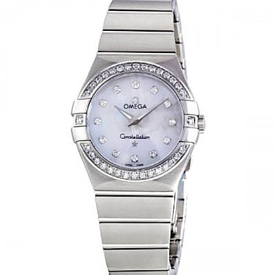 Швейцарские часы Omega Constellation Mother of Pearl Diamond Dial Ladies