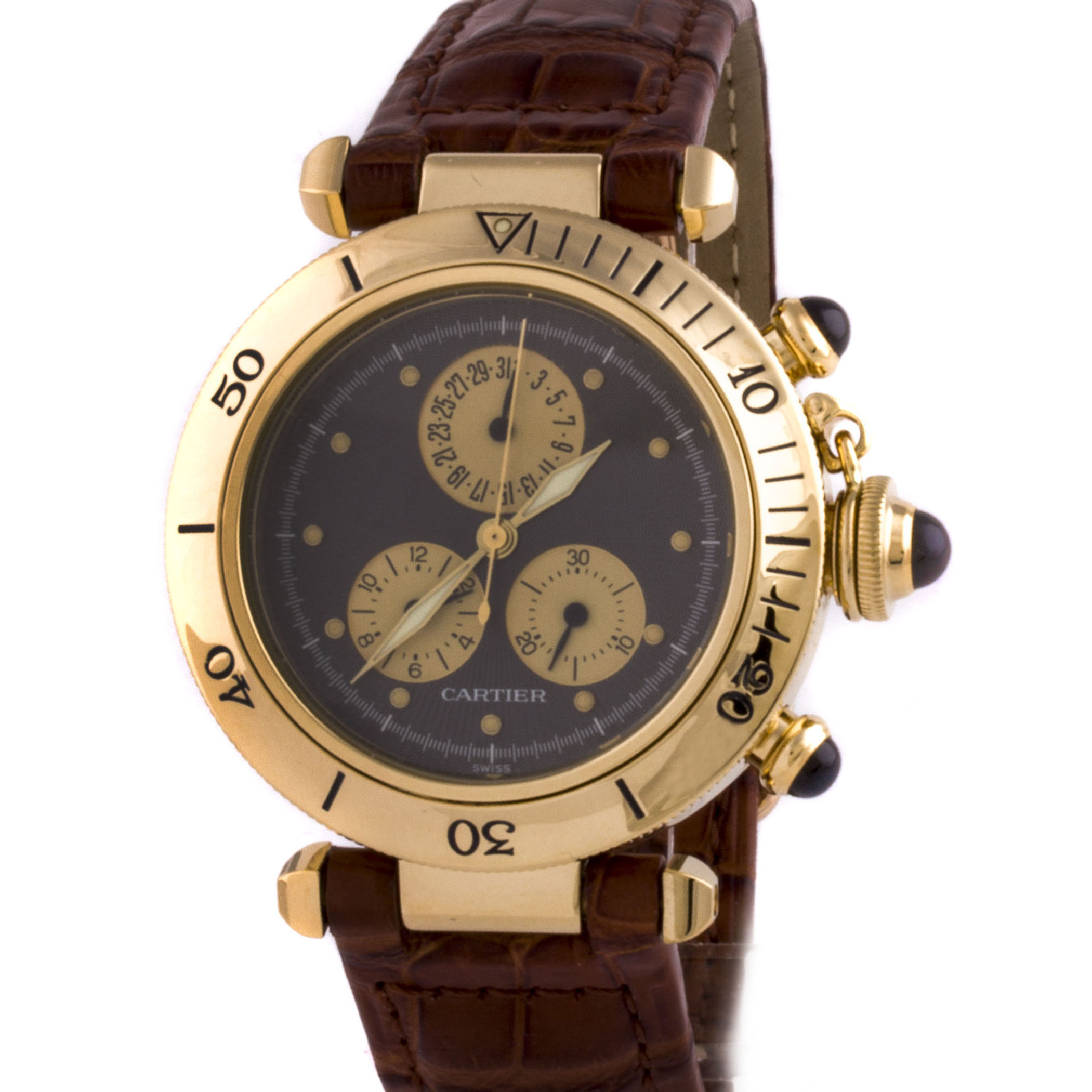Швейцарские часы Cartier Pasha De Chronograph 35mm