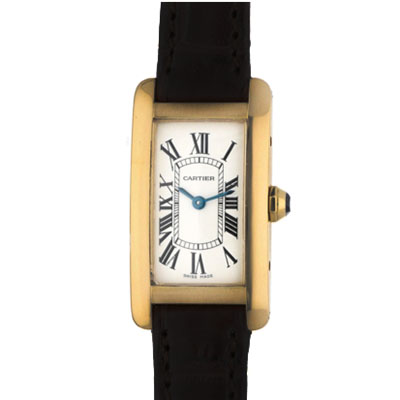 Швейцарские часы Cartier Americaine Tank Yellow Gold