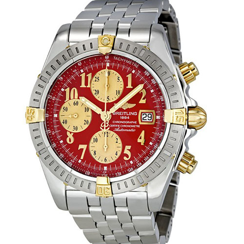 Швейцарские часы Breitling Chronomat Evolution Red Dial
