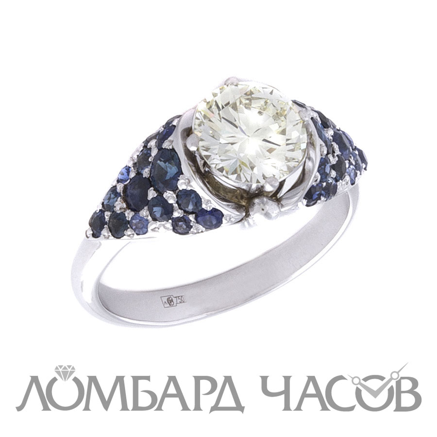Кольцо No name  с 1,52 ct S-T/VS1 МГУ