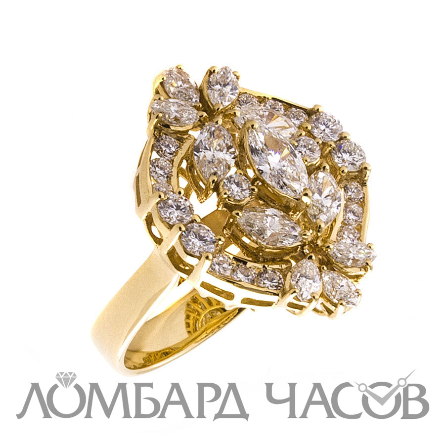Кольцо No name  с бриллиантами