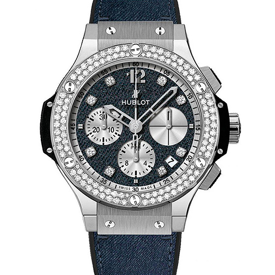 Швейцарские часы Hublot Big Bang Jeans Steel Diamonds