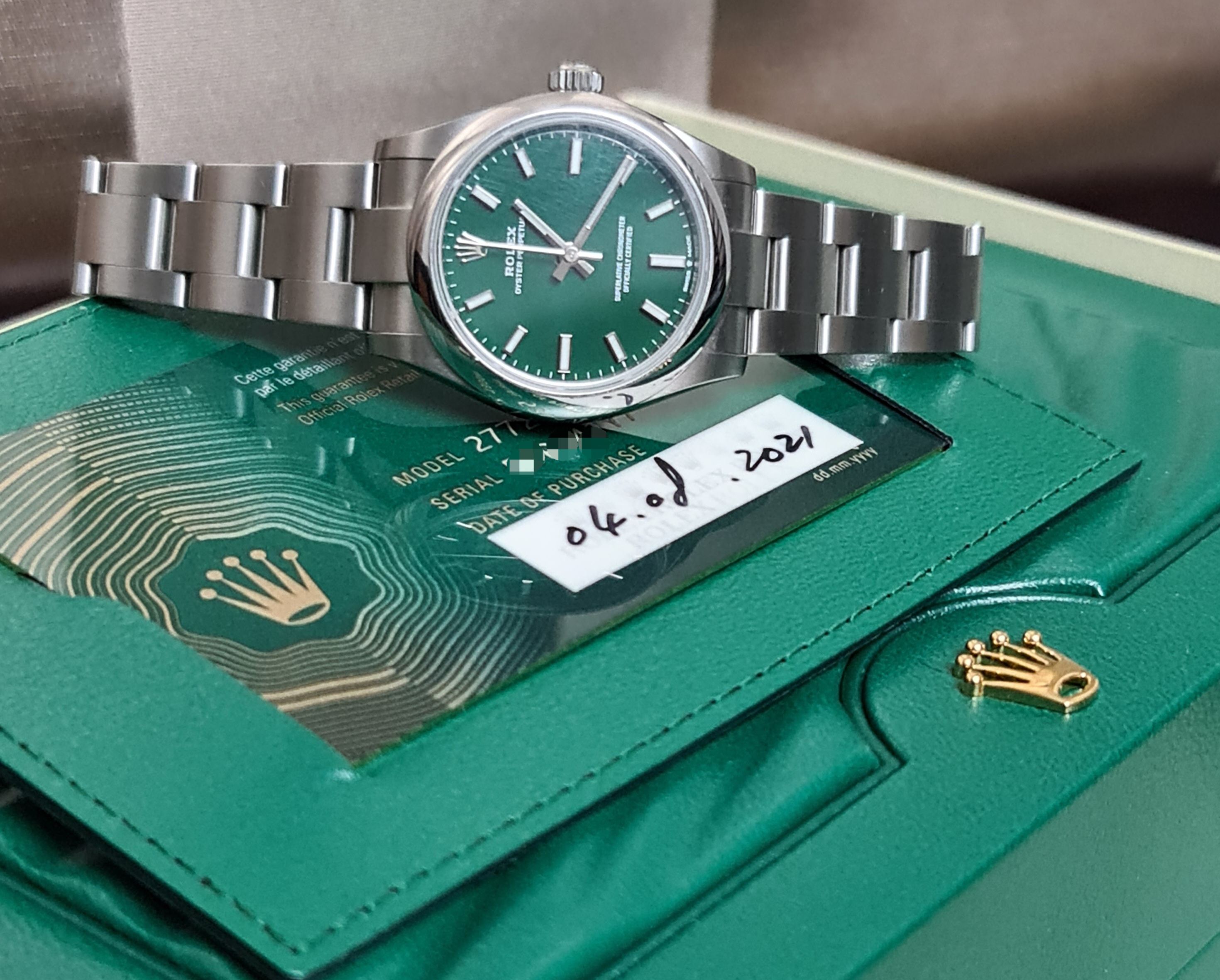 Green shop oyster perpetual