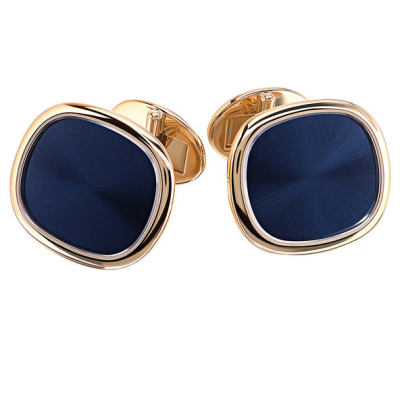 Запонки Patek Philippe Cufflinks Ellipse d'Or Blue XL