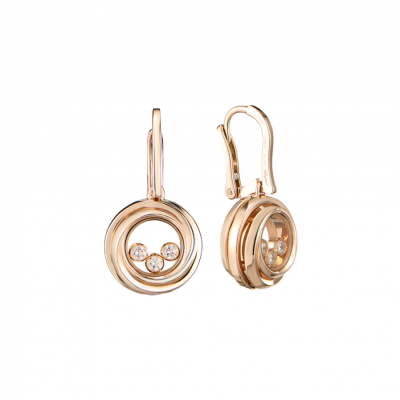 Серьги Chopard Happy Emotions Rose Gold