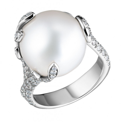 Кольцо Mikimoto Olive Branch Akoya Pearl 14,5 mm