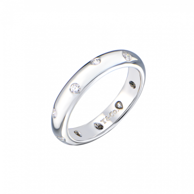 Кольцо Tiffany & Co Etoile Platinum & Diamond Band Ring