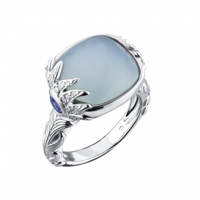 Кольцо Carrera y Carrera Peacock Collection White Gold