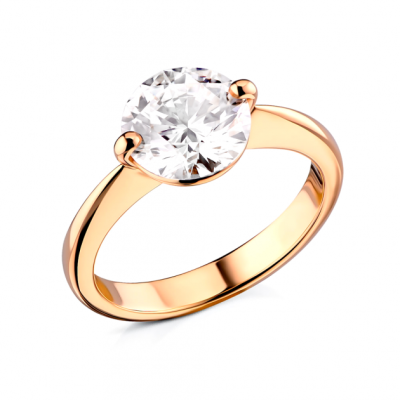 Кольцо No name  с бриллиантом 2,12 ct F/VS1 МГУ