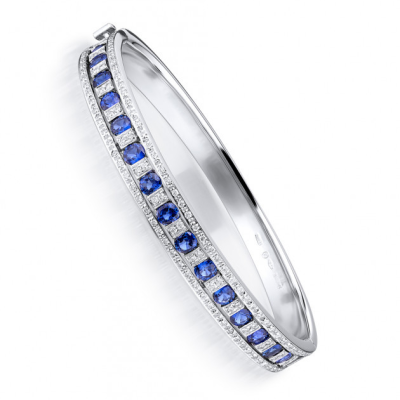 Браслет Damiani Belle Epoque White Gold Diamonds & Sapphires