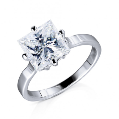 Кольцо No name  с бриллиантом 3,08 ct F/VVS2 МГУ