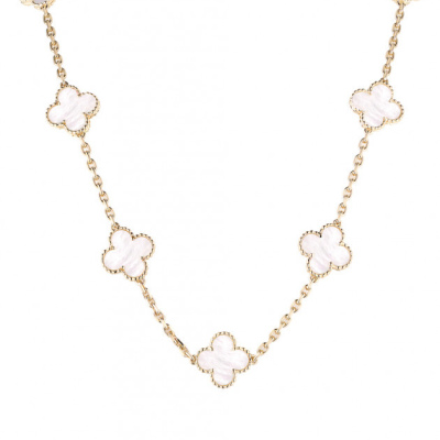 Колье No name в стиле  Van Cleef & Arpels Vintage Alhambra Mother-of-pearl 10 Motifs