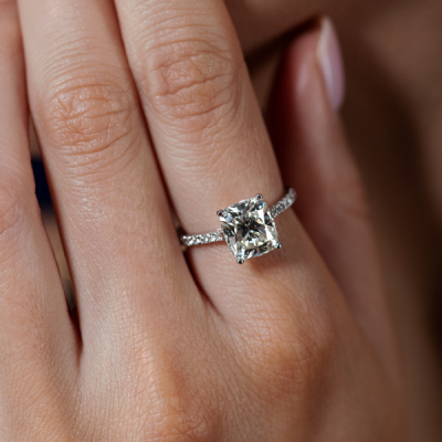 Кольцо No name  с бриллиантом 3,17 ct K/SI1