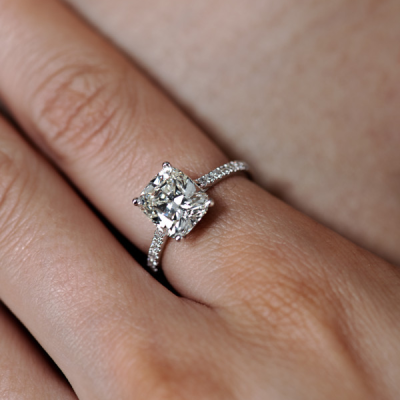 Кольцо No name  с бриллиантом 3,17 ct K/SI1