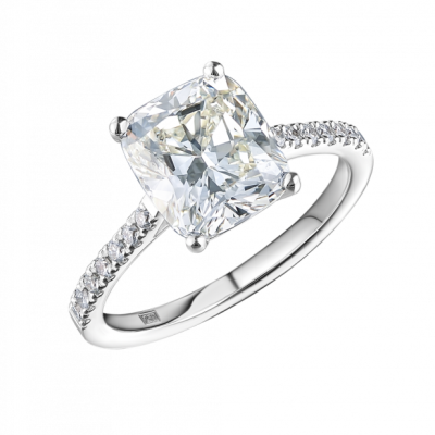 Кольцо No name  с бриллиантом 3,17 ct K/SI1