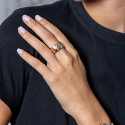 Кольцо Chopard issimo Rose Gold Diamonds
