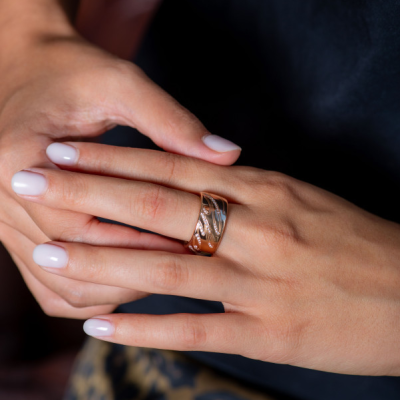 Кольцо Chopard issimo Rose Gold Diamonds